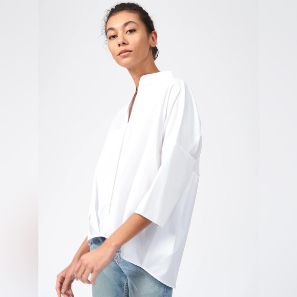 Women’s KAL REIMAN Pleat hem white kimono- Size XS - Picture 2 of 9